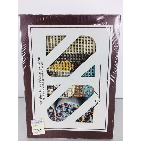 Vintage 70s Sew Simple Owl Pillow Latch Hook Kit Beginner Style #T508 Sealed NEW - Picture 3 of 3